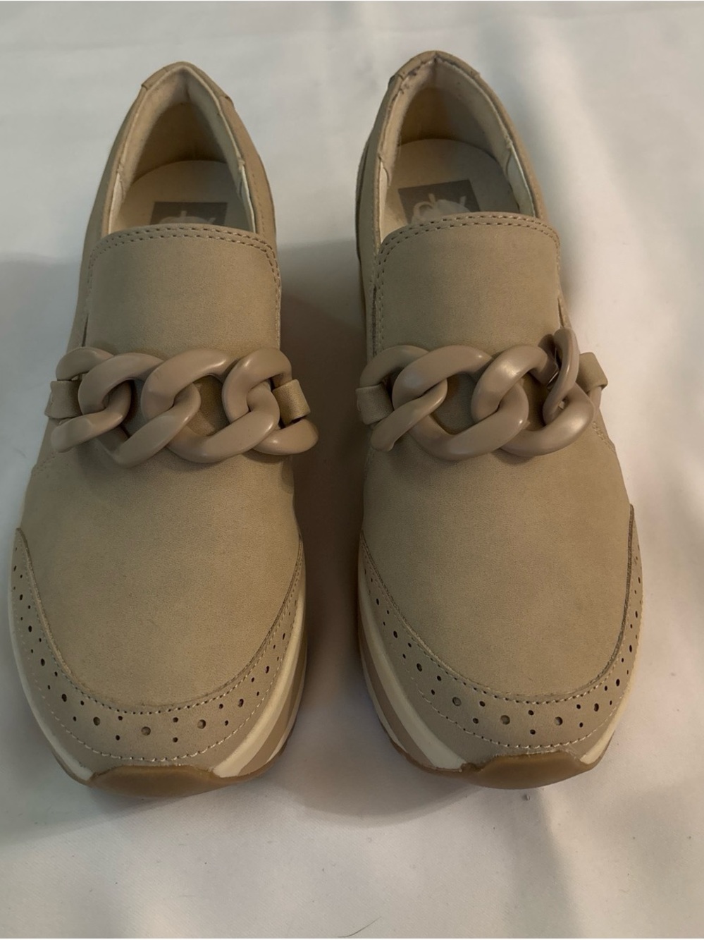 Dolce Vita Sneakers with Chunky Chain Accent